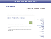Tablet Screenshot of couzyns.co.za